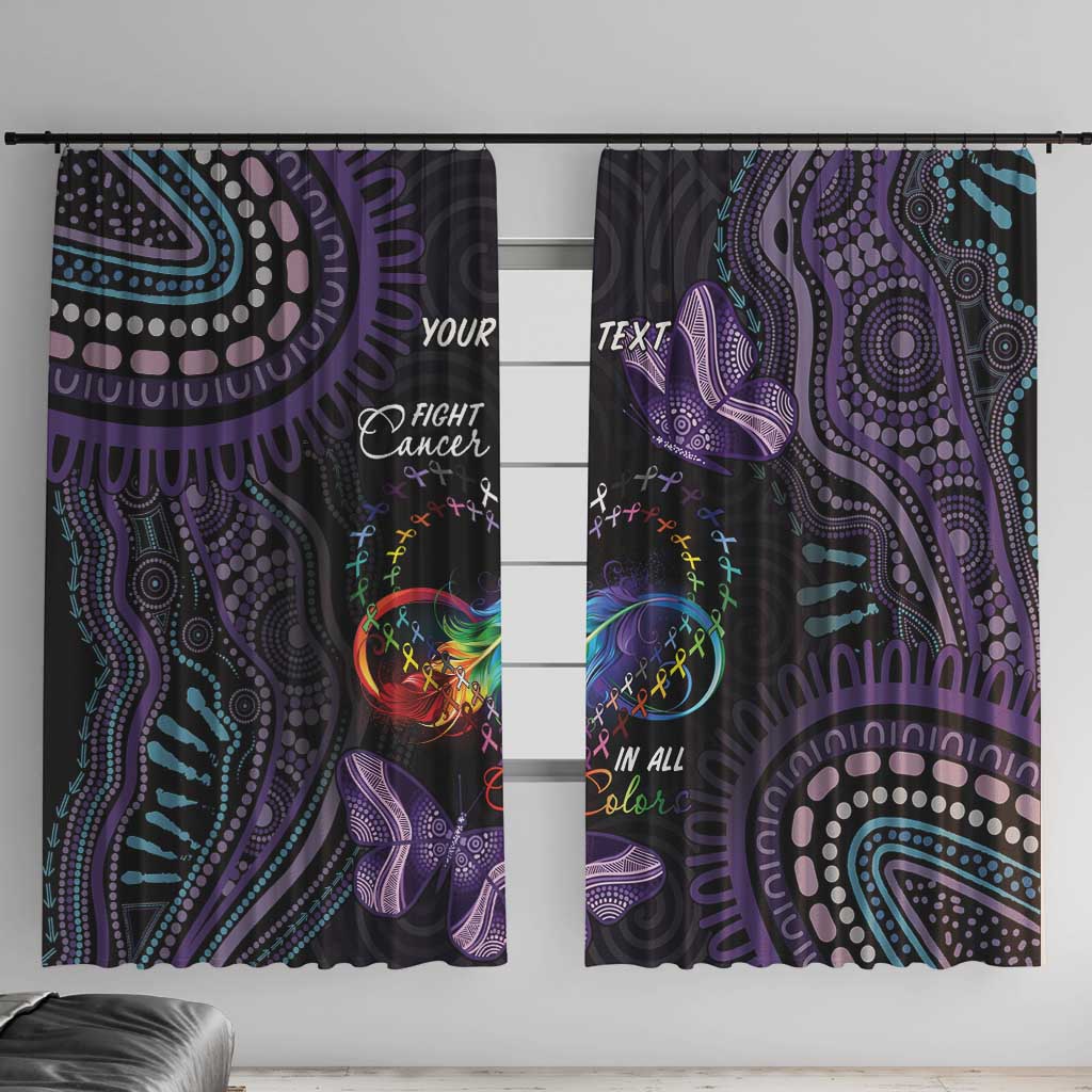 Australia Aboriginal Dot Arts Window Curtain Fight Cancer In All Colors