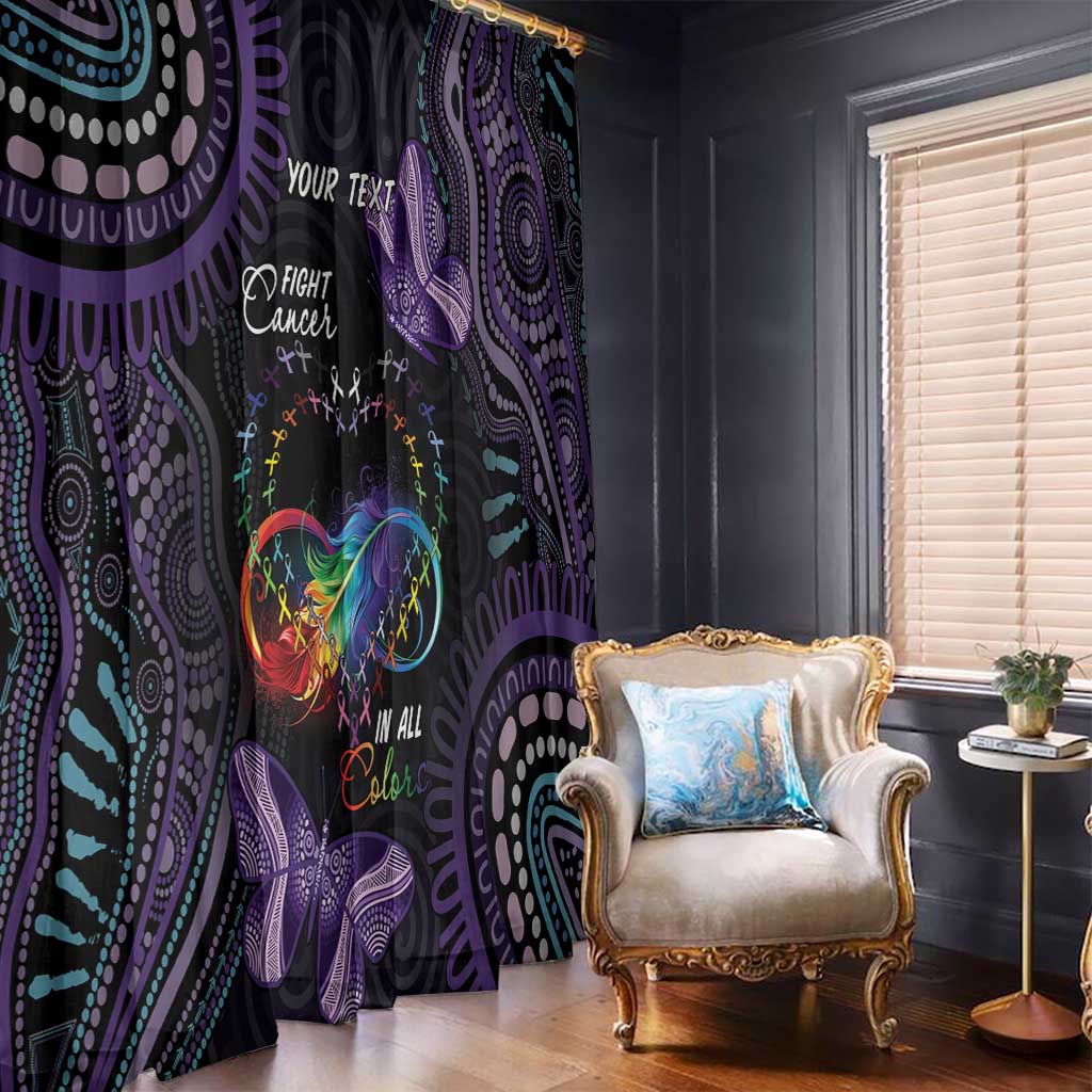 Australia Aboriginal Dot Arts Window Curtain Fight Cancer In All Colors