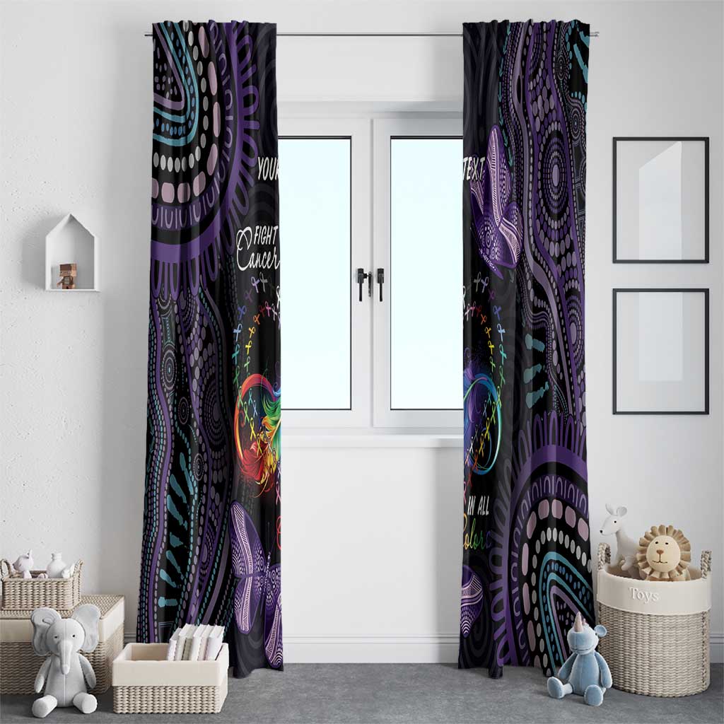 Australia Aboriginal Dot Arts Window Curtain Fight Cancer In All Colors