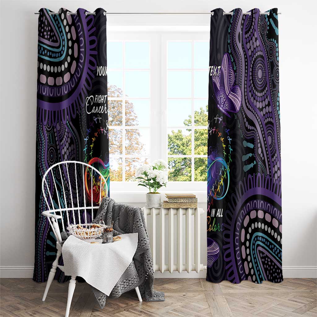 Australia Aboriginal Dot Arts Window Curtain Fight Cancer In All Colors