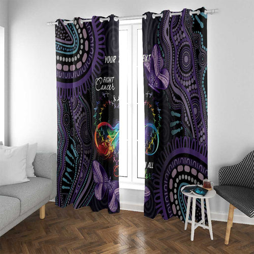 Australia Aboriginal Dot Arts Window Curtain Fight Cancer In All Colors