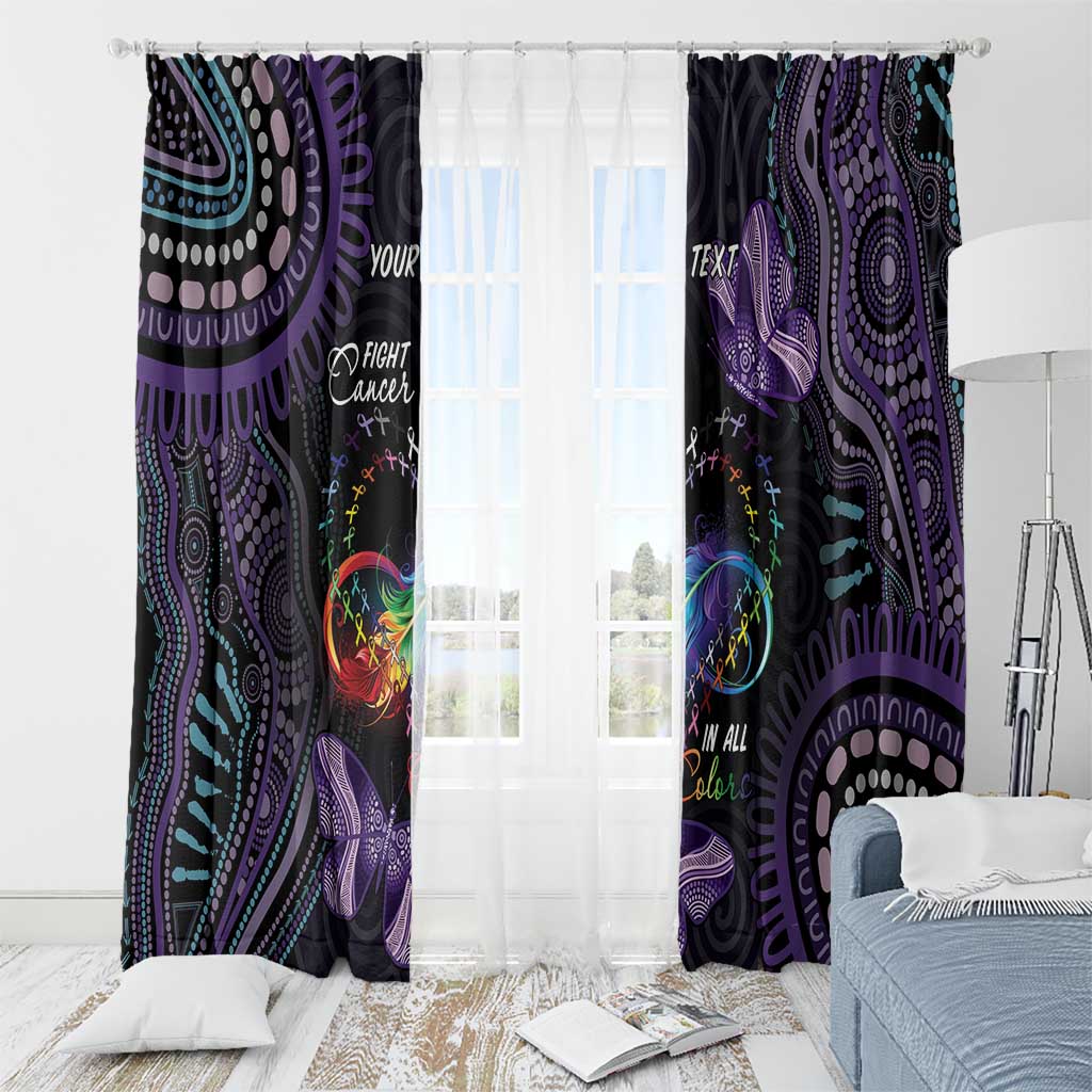 Australia Aboriginal Dot Arts Window Curtain Fight Cancer In All Colors