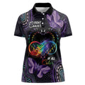 Australia Aboriginal Dot Arts Women Polo Shirt Fight Cancer In All Colors