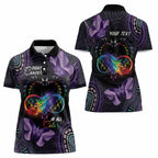 Australia Aboriginal Dot Arts Women Polo Shirt Fight Cancer In All Colors