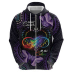 Australia Aboriginal Dot Arts Zip Hoodie Fight Cancer In All Colors