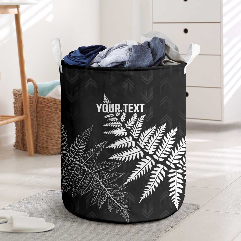 New Zealand Lawn Bowls Personalized Laundry Basket Wrap-Around Silver Fern - Aussie Hoodie