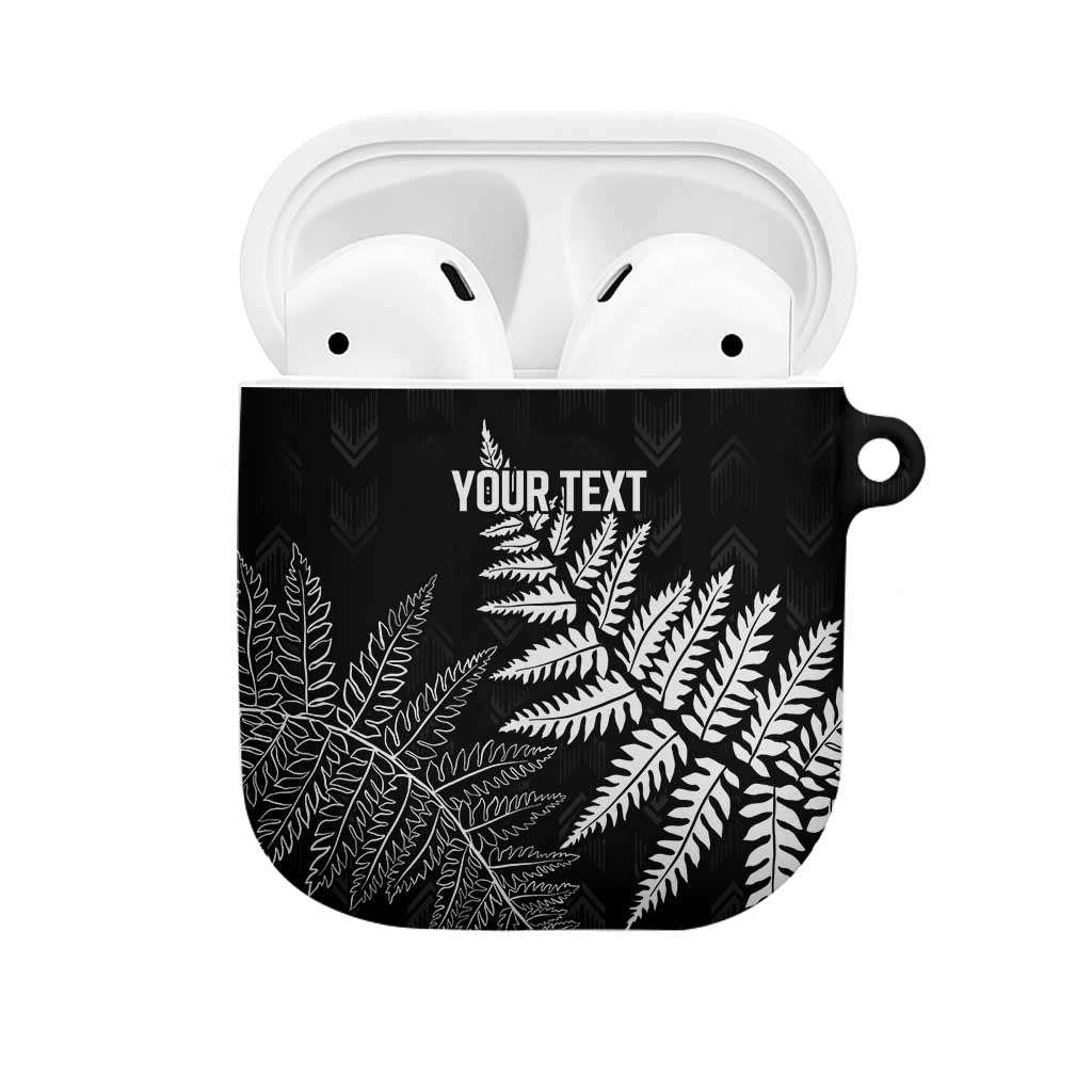 New Zealand Lawn Bowls Personalized AirPods Case Wrap-Around Silver Fern - Aussie Hoodie