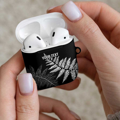 New Zealand Lawn Bowls Personalized AirPods Case Wrap-Around Silver Fern - Aussie Hoodie