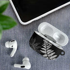 New Zealand Lawn Bowls Personalized AirPods Case Wrap-Around Silver Fern - Aussie Hoodie