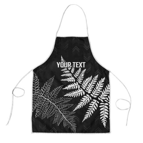 New Zealand Lawn Bowls Personalized Apron Wrap-Around Silver Fern - Aussie Hoodie