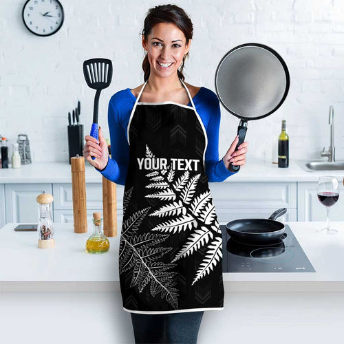 New Zealand Lawn Bowls Personalized Apron Wrap-Around Silver Fern - Aussie Hoodie