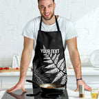 New Zealand Lawn Bowls Personalized Apron Wrap-Around Silver Fern - Aussie Hoodie