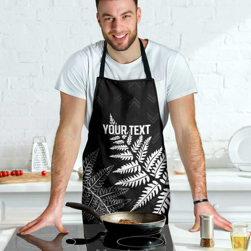 New Zealand Lawn Bowls Personalized Apron Wrap-Around Silver Fern - Aussie Hoodie
