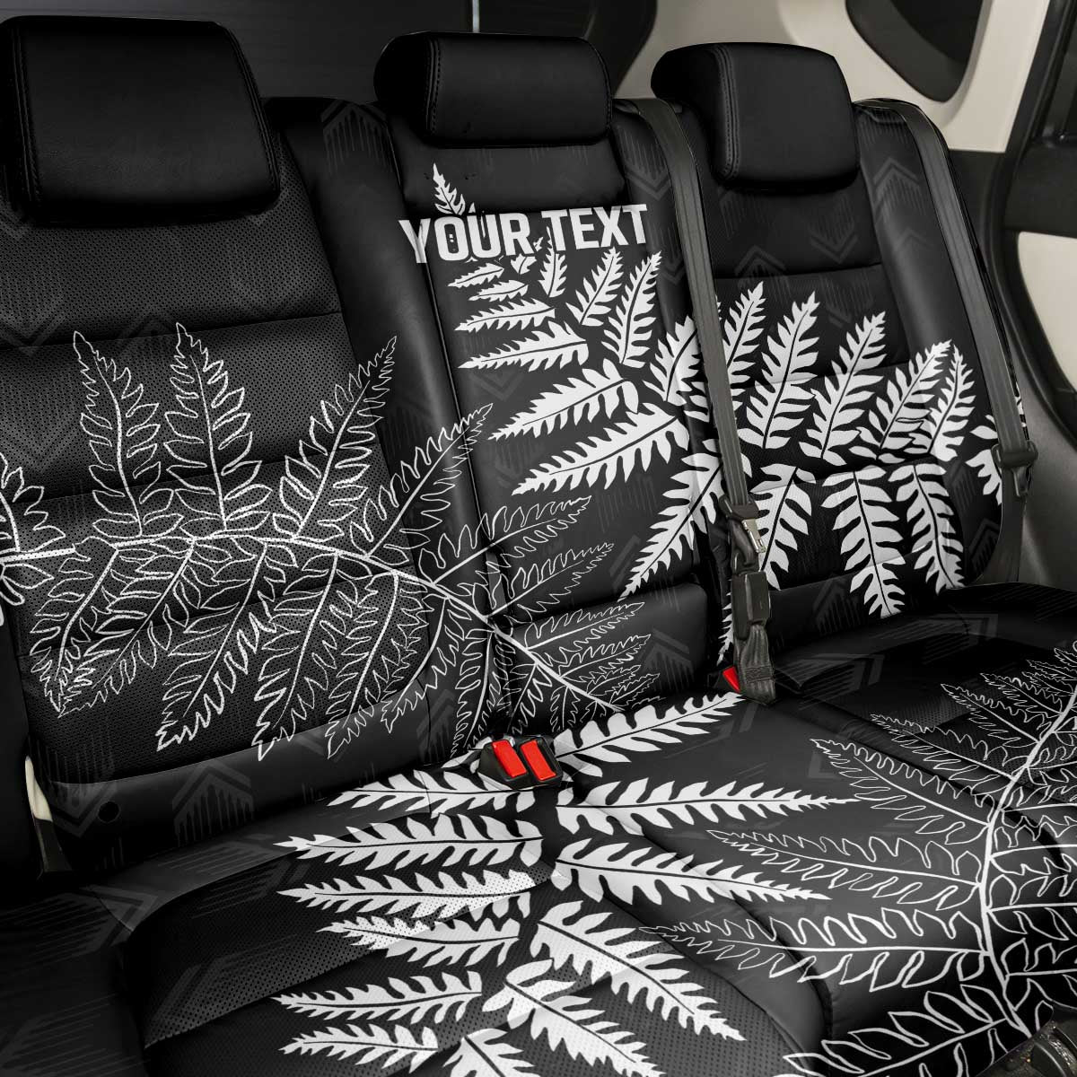 New Zealand Lawn Bowls Personalized Back Car Seat Cover Wrap-Around Silver Fern - Aussie Hoodie