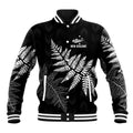 New Zealand Lawn Bowls Personalized Baseball Jacket Wrap-Around Silver Fern - Aussie Hoodie