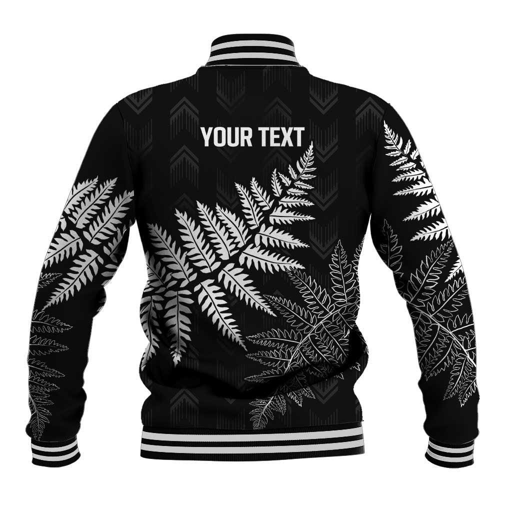 New Zealand Lawn Bowls Personalized Baseball Jacket Wrap-Around Silver Fern - Aussie Hoodie