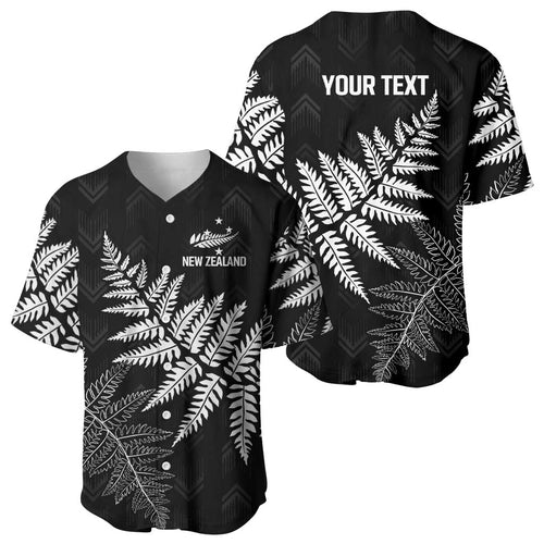 New Zealand Lawn Bowls Personalized Baseball Jersey Wrap-Around Silver Fern - Aussie Hoodie