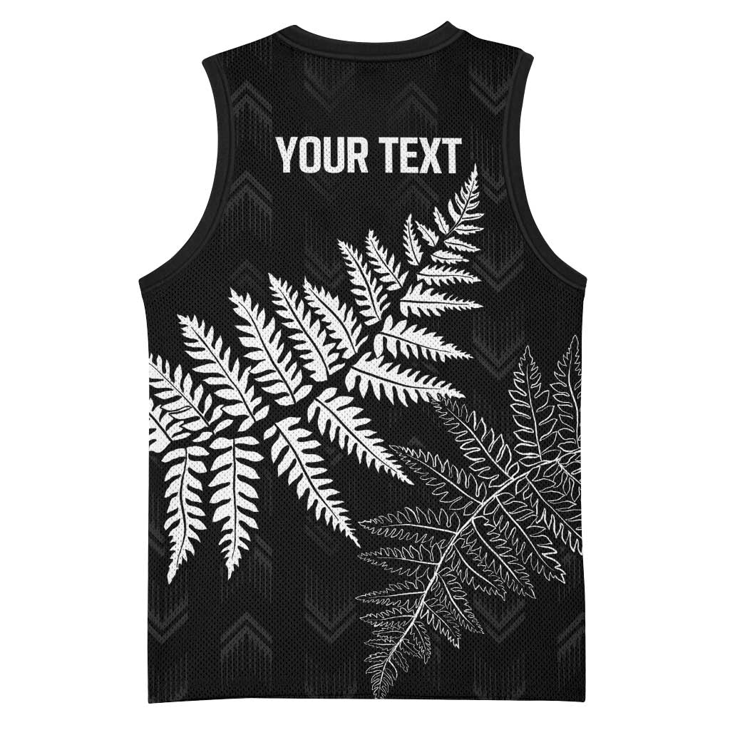 New Zealand Lawn Bowls Personalized Basketball Jersey Wrap-Around Silver Fern - Aussie Hoodie