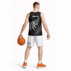 New Zealand Lawn Bowls Personalized Basketball Jersey Wrap-Around Silver Fern - Aussie Hoodie