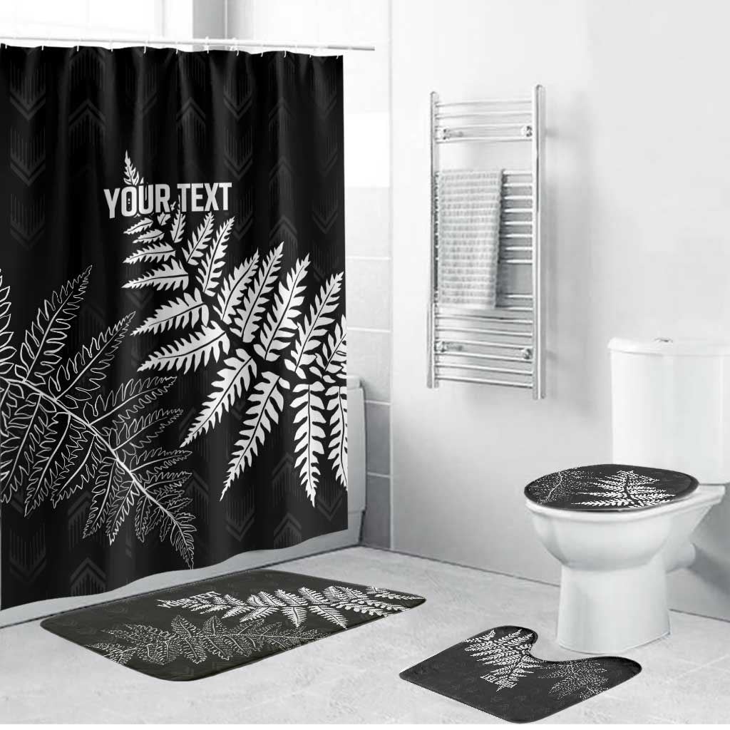 New Zealand Lawn Bowls Personalized Bathroom Set Wrap-Around Silver Fern - Aussie Hoodie