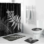 New Zealand Lawn Bowls Personalized Bathroom Set Wrap-Around Silver Fern - Aussie Hoodie