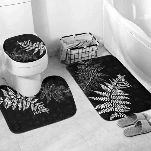 New Zealand Lawn Bowls Personalized Bathroom Set Wrap-Around Silver Fern - Aussie Hoodie