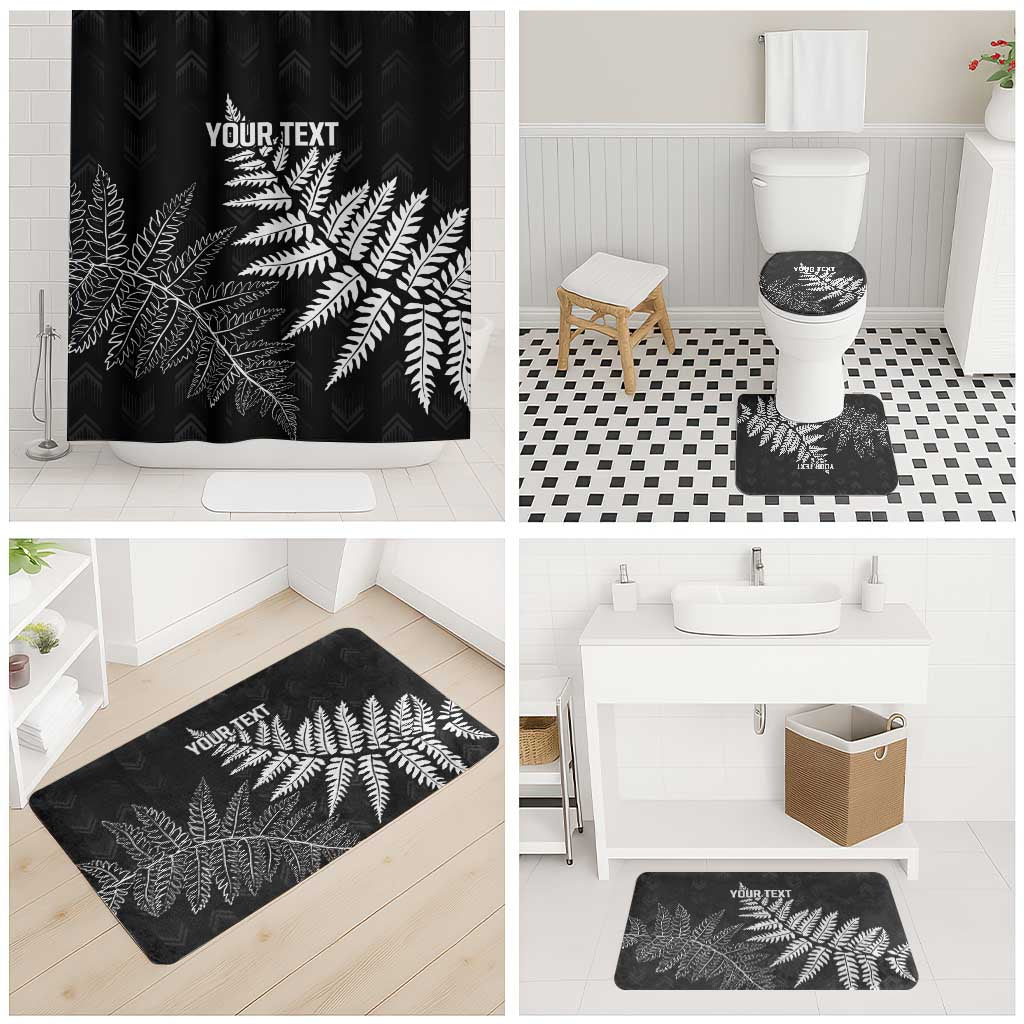New Zealand Lawn Bowls Personalized Bathroom Set Wrap-Around Silver Fern - Aussie Hoodie