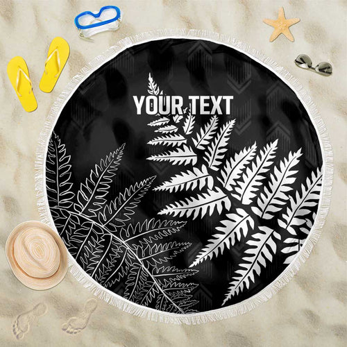 New Zealand Lawn Bowls Personalized Beach Blanket Wrap-Around Silver Fern - Aussie Hoodie