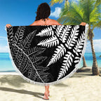 New Zealand Lawn Bowls Personalized Beach Blanket Wrap-Around Silver Fern - Aussie Hoodie