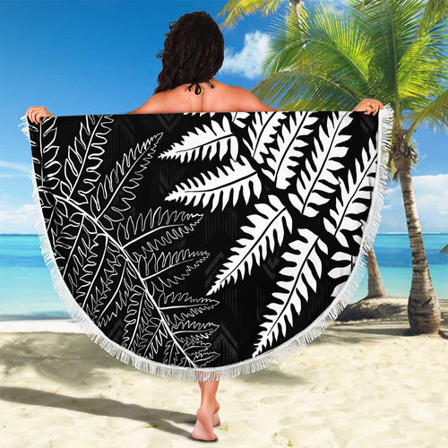 New Zealand Lawn Bowls Personalized Beach Blanket Wrap-Around Silver Fern - Aussie Hoodie