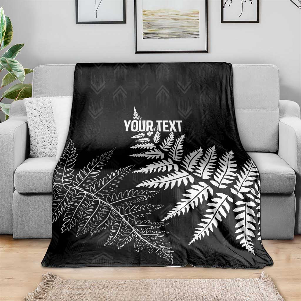 New Zealand Lawn Bowls Personalized Blanket Wrap-Around Silver Fern - Aussie Hoodie