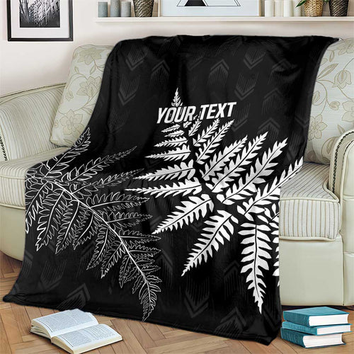 New Zealand Lawn Bowls Personalized Blanket Wrap-Around Silver Fern - Aussie Hoodie