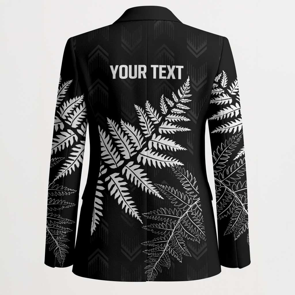 New Zealand Lawn Bowls Personalized Blazer Wrap-Around Silver Fern - Aussie Hoodie