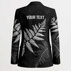 New Zealand Lawn Bowls Personalized Blazer Wrap-Around Silver Fern - Aussie Hoodie