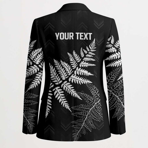 New Zealand Lawn Bowls Personalized Blazer Wrap-Around Silver Fern - Aussie Hoodie