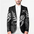 New Zealand Lawn Bowls Personalized Blazer Wrap-Around Silver Fern - Aussie Hoodie