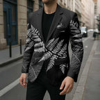 New Zealand Lawn Bowls Personalized Blazer Wrap-Around Silver Fern - Aussie Hoodie