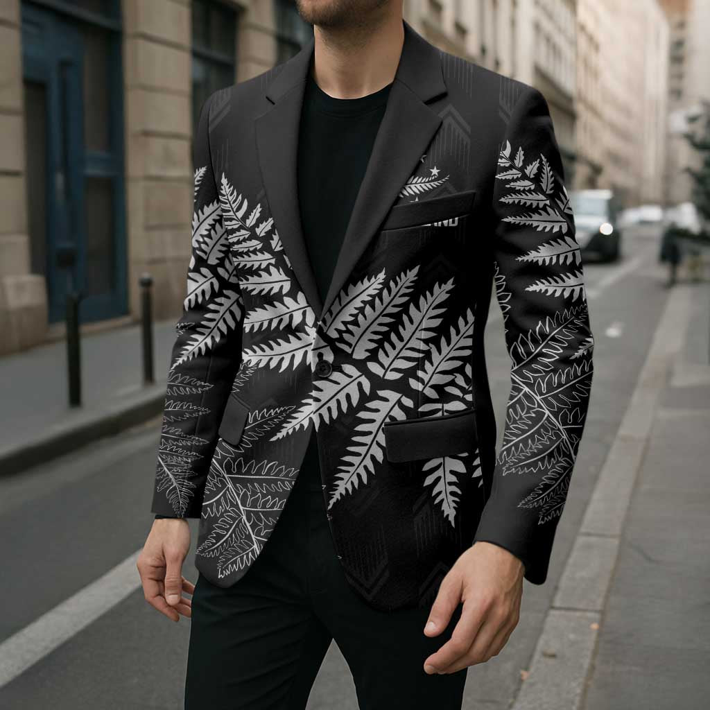 New Zealand Lawn Bowls Personalized Blazer Wrap-Around Silver Fern - Aussie Hoodie