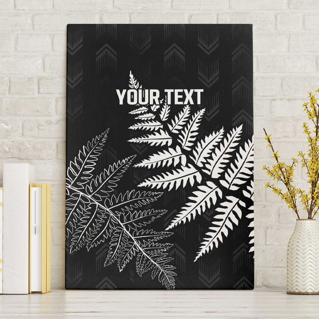 New Zealand Lawn Bowls Personalized Canvas Wall Art Wrap-Around Silver Fern - Aussie Hoodie