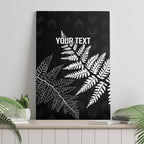 New Zealand Lawn Bowls Personalized Canvas Wall Art Wrap-Around Silver Fern - Aussie Hoodie