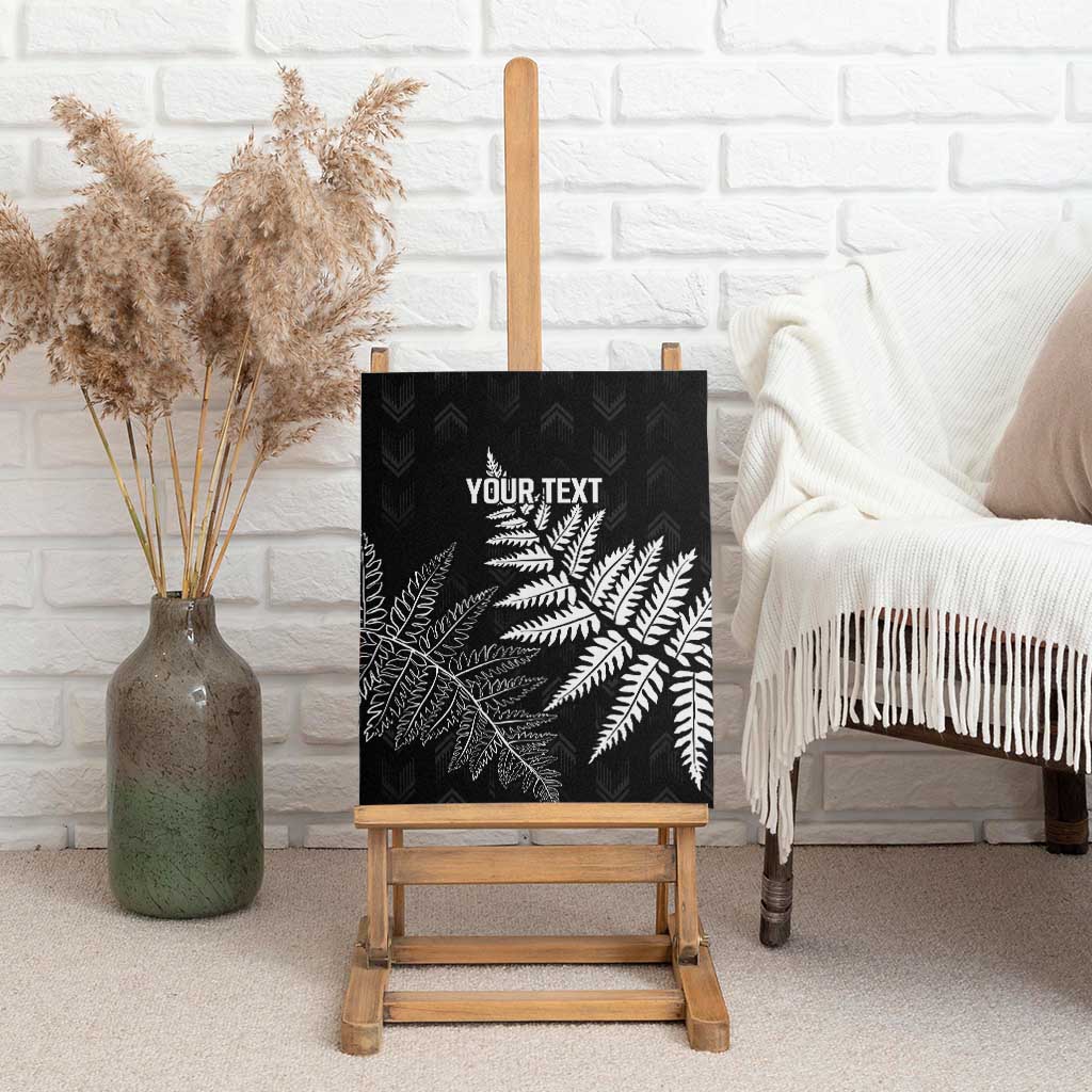 New Zealand Lawn Bowls Personalized Canvas Wall Art Wrap-Around Silver Fern - Aussie Hoodie