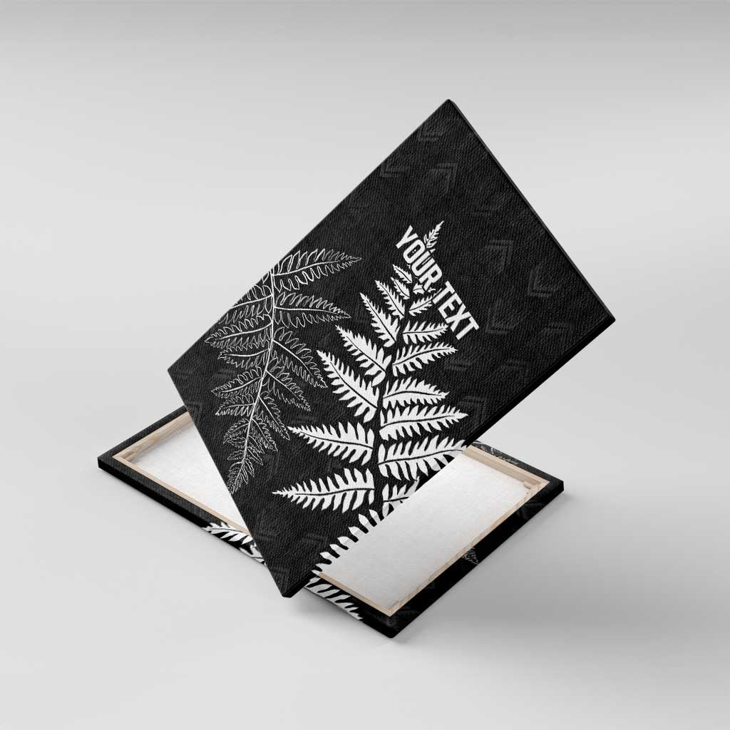 New Zealand Lawn Bowls Personalized Canvas Wall Art Wrap-Around Silver Fern - Aussie Hoodie