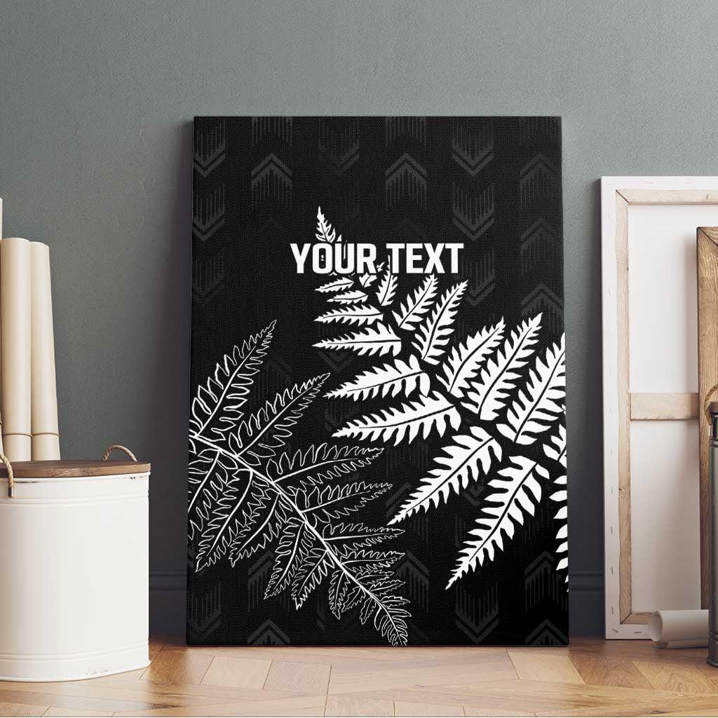 New Zealand Lawn Bowls Personalized Canvas Wall Art Wrap-Around Silver Fern - Aussie Hoodie
