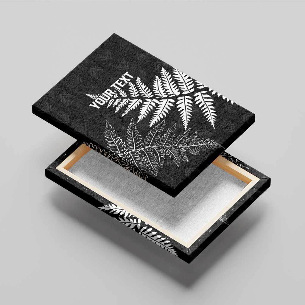 New Zealand Lawn Bowls Personalized Canvas Wall Art Wrap-Around Silver Fern - Aussie Hoodie