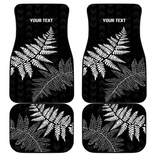 New Zealand Lawn Bowls Personalized Car Mats Wrap-Around Silver Fern - Aussie Hoodie