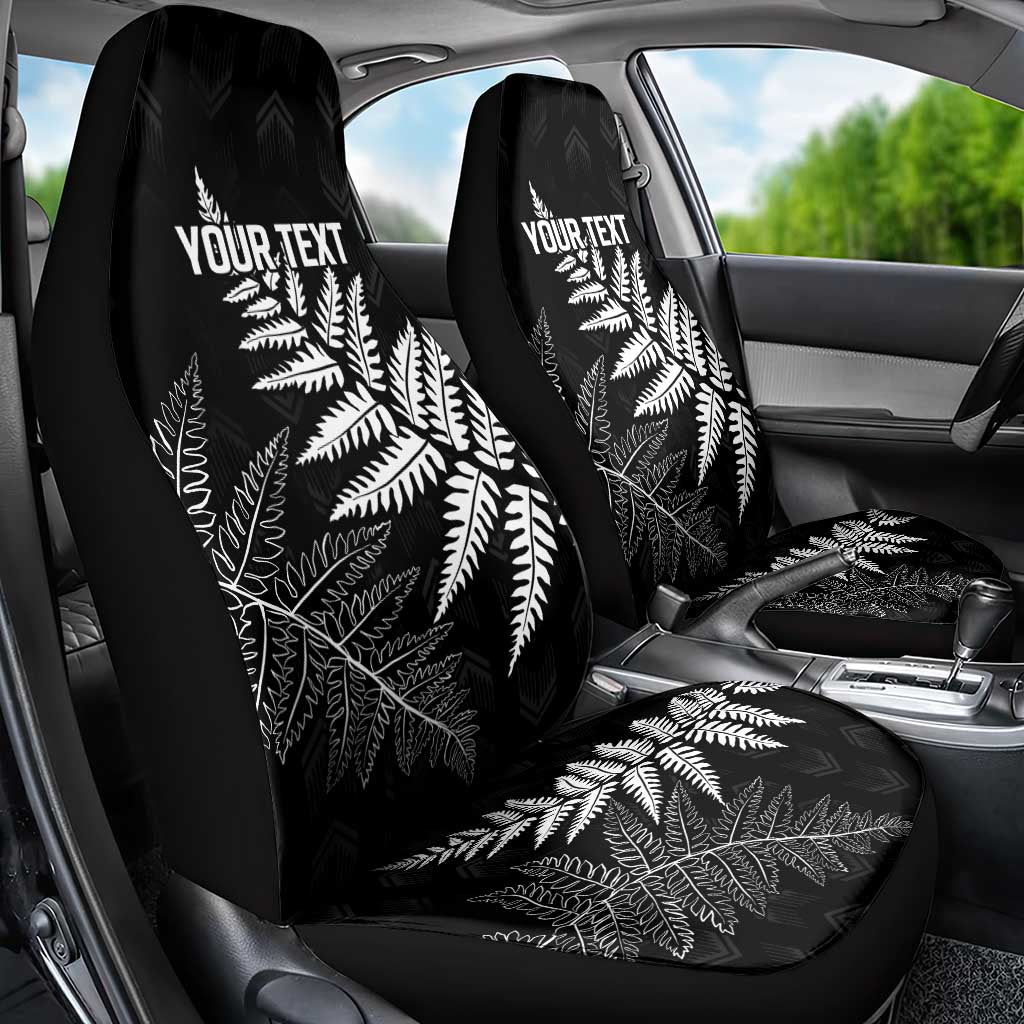 New Zealand Lawn Bowls Personalized Car Seat Cover Wrap-Around Silver Fern - Aussie Hoodie