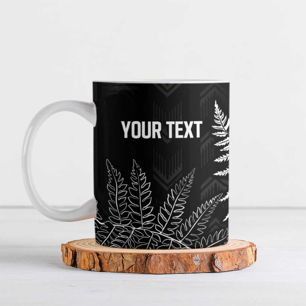 New Zealand Lawn Bowls Personalized Ceramic Mug Wrap-Around Silver Fern - Aussie Hoodie