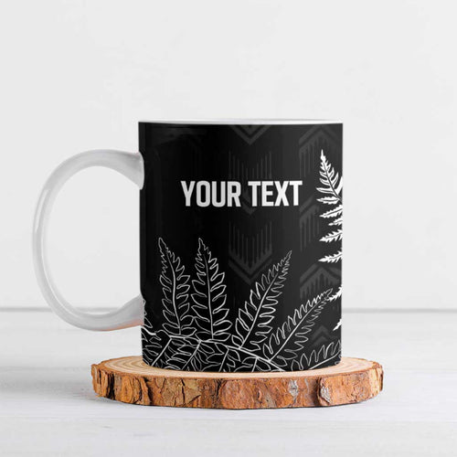 New Zealand Lawn Bowls Personalized Ceramic Mug Wrap-Around Silver Fern - Aussie Hoodie