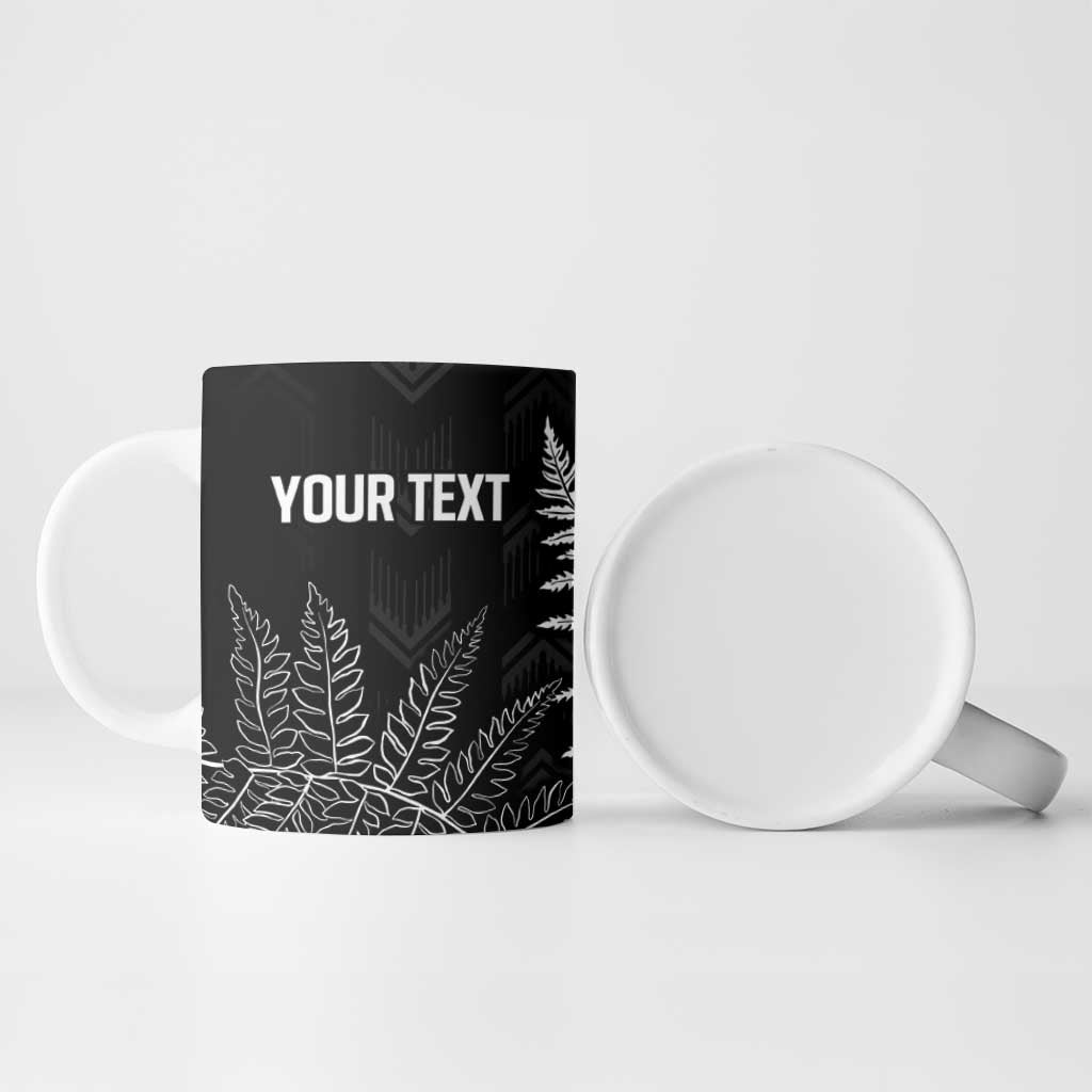 New Zealand Lawn Bowls Personalized Ceramic Mug Wrap-Around Silver Fern - Aussie Hoodie