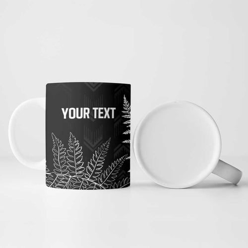 New Zealand Lawn Bowls Personalized Ceramic Mug Wrap-Around Silver Fern - Aussie Hoodie